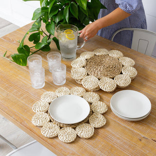 Braided Natural Straw Placemats