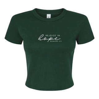 Rejoice in Hope Micro Rib Baby Tee - May 2026 Collection