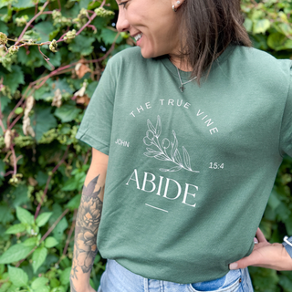 Jesus The True Vine: Abide T-Shirt