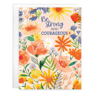 With scripture-Thinking of You Greeting Card - Orange Flwr