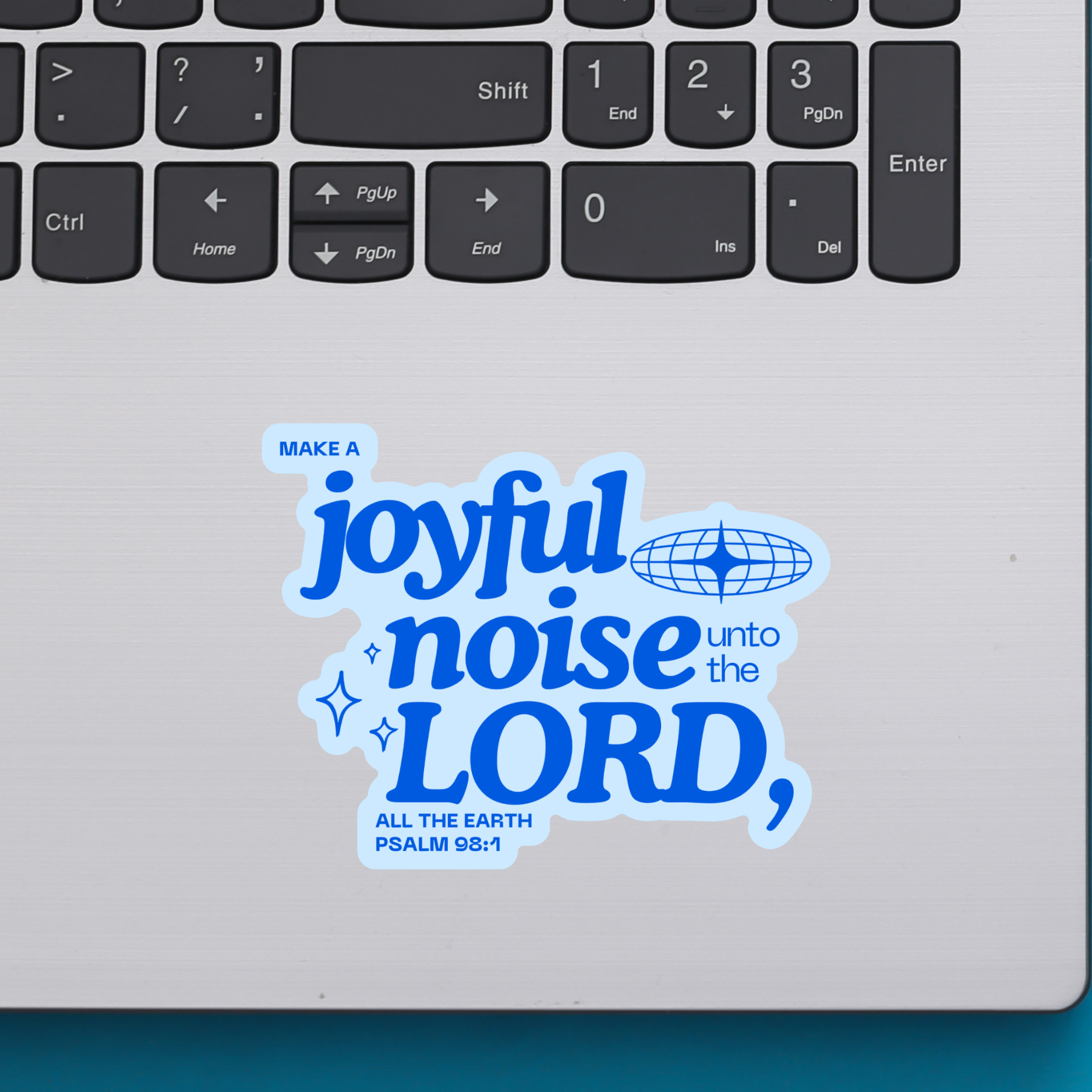 Faith Cross Sticker – Cursive Christian Design, Waterproof Vinyl, Jesus Spiritual Gift (Sticker Dynasty)