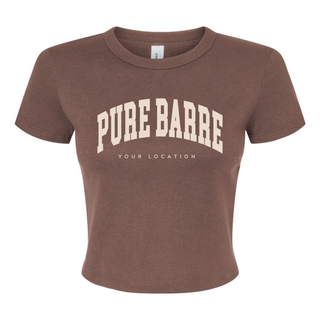 Custom Branded Logo Women's Micro Rib Short Sleeve Baby Tee (MIN. 3)