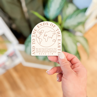 To The Ends Of The Earth Acts 1:8 Waterproof Vinyl Sticker