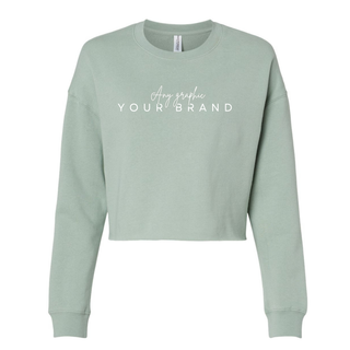 Custom Branded Logo Athletic Cropped Crewneck (MIN. 3)