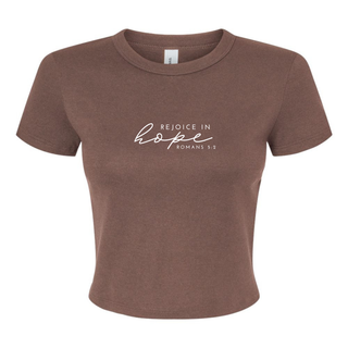Rejoice in Hope Micro Rib Baby Tee - May 2026 Collection