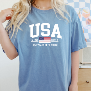 USA 250 Years of Freedom 4th of July America TShirt