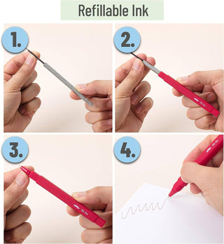 Mr. Pen Assorted Aesthetic Pens, 10 Pack, Fast Dry