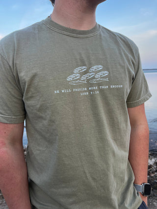 Loaves and Fish He Will Provide Comfort Colors T-shirt - April 2026