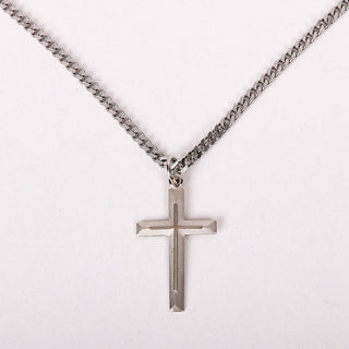 Necklace Cross - Cross - Sterling Silver - 24"
