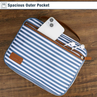 Navy Stripe Bible Case