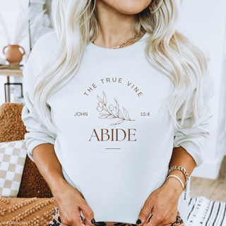 Jesus The True Vine: Abide Sweatshirt