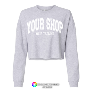 Custom Branded Logo Athletic Cropped Crewneck (MIN. 3)