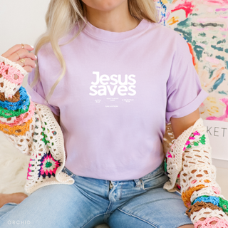 Jesus Saves Salvation Christian Crewneck T-Shirt Apparel