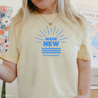 Made New Baptism Christian Graphic T-Shirt