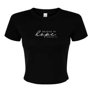 Rejoice in Hope Micro Rib Baby Tee - May 2026 Collection
