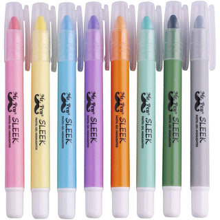 Gel Highlighters, No Bleed, 8 Pack