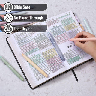 No Bleed Bible Highlighters & Pens - 10 Pack