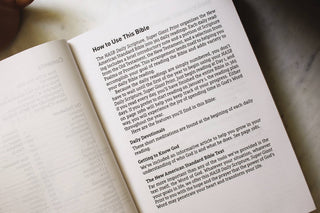 NASB Daily Scripture Super Giant Print Paperback White Gold