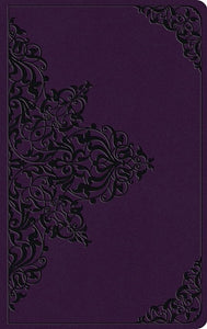 ESV Large Print Value Thinline Bible-Lavender Filigree Design TruTone
