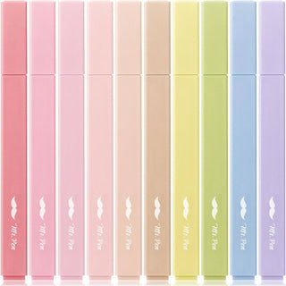 Aesthetic Highlighters 10 Pack No Bleed