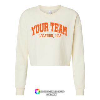 Custom Branded Logo Athletic Cropped Crewneck (MIN. 3)