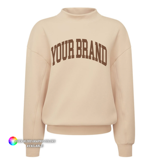 Custom Women’s TriDri TD660 Women's Luxe Mock Neck Sweatshirt - MIN ORDER QTY: 12
