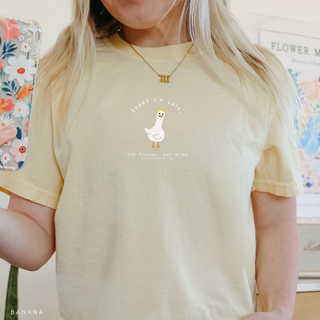 Sorry I'm Late, His Timing Not Mine Cute Graphic T-Shirt