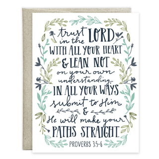 With Scripture Thinking of You Card - Trust in the Lord