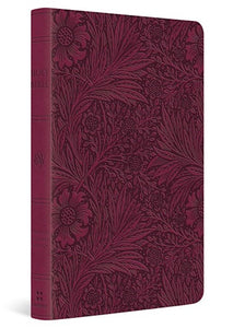 ESV Large Print Value Thinline Bible-Raspberry Floral Design TruTone