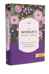 KJV, The Woman's Study Bible, Hardcover, Red Letter, Full-Color Edition, Comfort Print: Receiving God's Truth for Balance, Hope, and Transformation