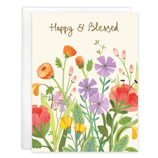 With Scripture Birthday Greeting Card - Market Flowers