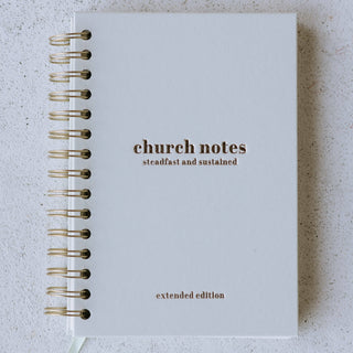 Church Notes Journal – Extended Edition (More Space Per Sermon)