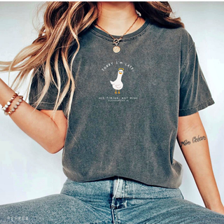 Sorry I'm Late, His Timing Not Mine Cute Graphic T-Shirt