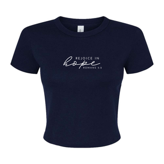 Rejoice in Hope Micro Rib Baby Tee - May 2026 Collection