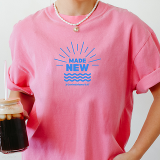 Made New Baptism Christian Graphic T-Shirt
