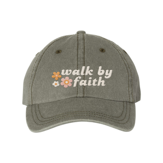 Walk By Faith, Embroidered Baseball Cap, Christian Hat