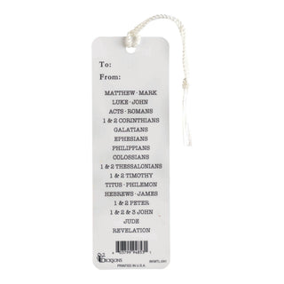 Tassel Bookmark Books of the Bible Old Testament on Front