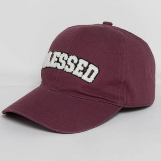 3D BLESSED Embroidered Patch Cotton Baseball Cap