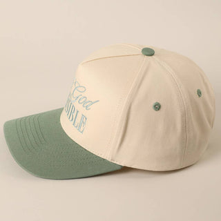 With God All Possible Embroidery Baseball Cap