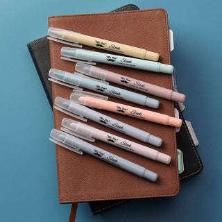 Gel Highlighters, 8 Pack, No-Bleed, Twist-Up Design