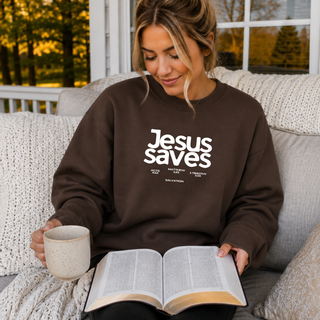 Jesus Saves Crewneck Sweatshirt - July 2026 Collection