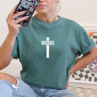 Unashamed Cross Christian Graphic T-Shirt