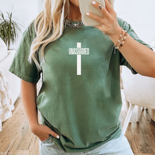 Unashamed Cross Christian Graphic T-Shirt