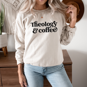 Theology and Coffee Fall Crewneck Sweatshirt