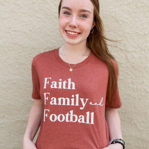 Faith Family & Football Fall Tee Shirt