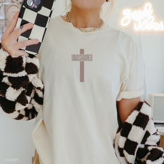 Unashamed Cross Christian Graphic T-Shirt