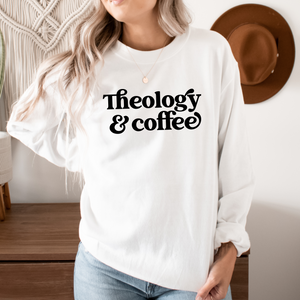 Theology and Coffee Fall Crewneck Sweatshirt