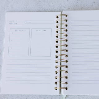 Church Notes Journal – Extended Edition (More Space Per Sermon)