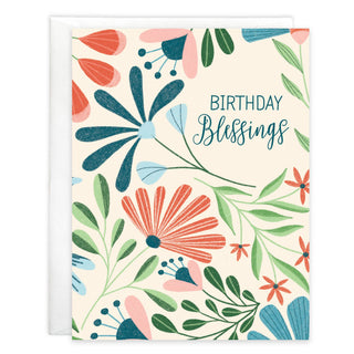 With Scripture Birthday Greeting Card - River Flowers