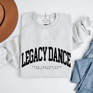 Custom Varsity Arched Mascot Team Sweatshirt (Min 3)